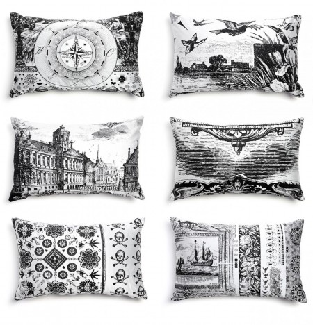 These Moooi Heritage Pillows (black and white) create an environment of love, passion and make our most exciting dreams come true.