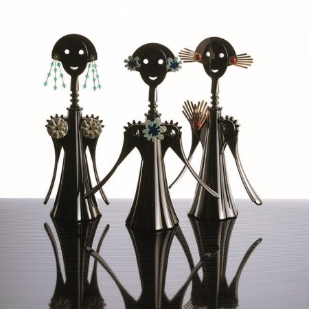 The Alessi Anna Etoile Collection of corkscrews consists of seven different limited edition "Annas", each with its own personality.