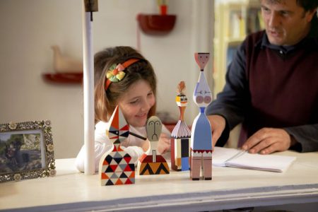 Alexander Girard designed this collection of wooden dolls for his own home. Now they offer a charming enhancement to any interior. 