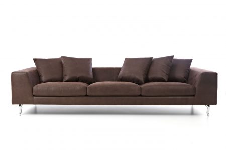 Designed by Marcel Wanders for Moooi, The Zliq Sofa offers the very coolest in sofa design. It can be purchased with or without the back cushions in a highly curated selection of fabrics. 