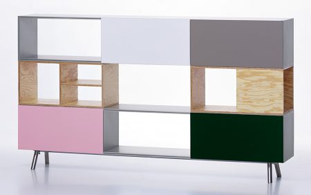 Sometimes just a hint of pink is enough for a piece to really stand out. The Vitra Kast Modular Storage, designed by Maarten Van Severen, Van Severen paid special attention to the colour for the sliding doors, which not only emphasise Kast’s elegant and yet seemingly classical proportions, but also give it a fresh and optimistic sense.