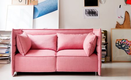 Vitra embraced Millennial pink in a big way, 