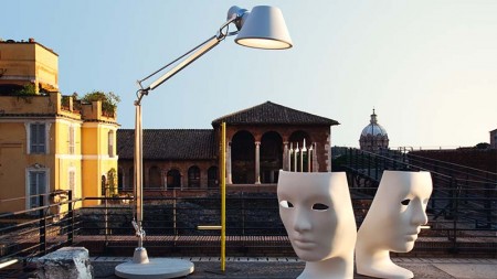 The Artemide Tolomeo XXL Floor Lamp is part of the very successful Tolomeo family of lighting. With a mighty height of 103 inches and a length of 115 inches, this is one XXL light for your outside spaces.