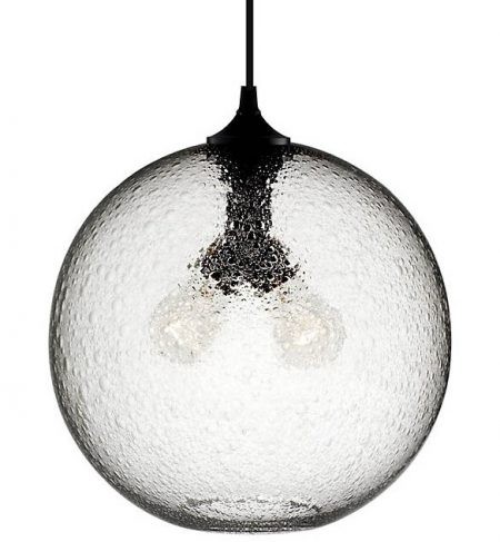 Niche's unique "effervescent" glass option is a playful yet tasteful addition to any environment. The optic bubbles, which are made by hand in their studio, create an effect that is reminiscent of raindrops beading together. Hang an effervescent glass pendant with other Niche pendant colors to bring beautiful balance to your space.