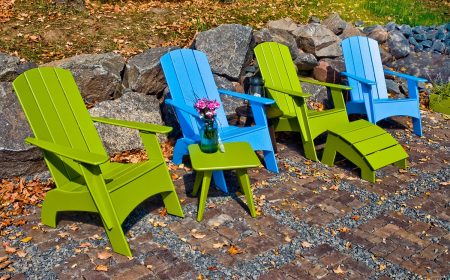The Loll 4-Slat Adirondack has more comfort than you would expect from an outdoor chair, and even more so when you factor in that you will never have to work on it. The thick recycled plastic feels solid and at more than 50 pounds this chair will not blow around. With your choice of a clean flat profile or more traditional curves, the contoured back and seat will make you want to lollygag for hours and feel good about it too. Unlike most Adirondacks, we have hidden nearly every fastener for the cleanest lines.