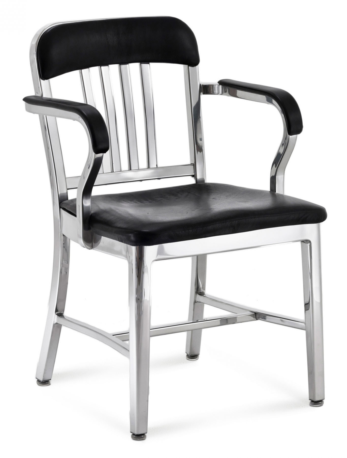 Emeco Classic Navy™ Officer Semi-Upholstered Arm Chair
