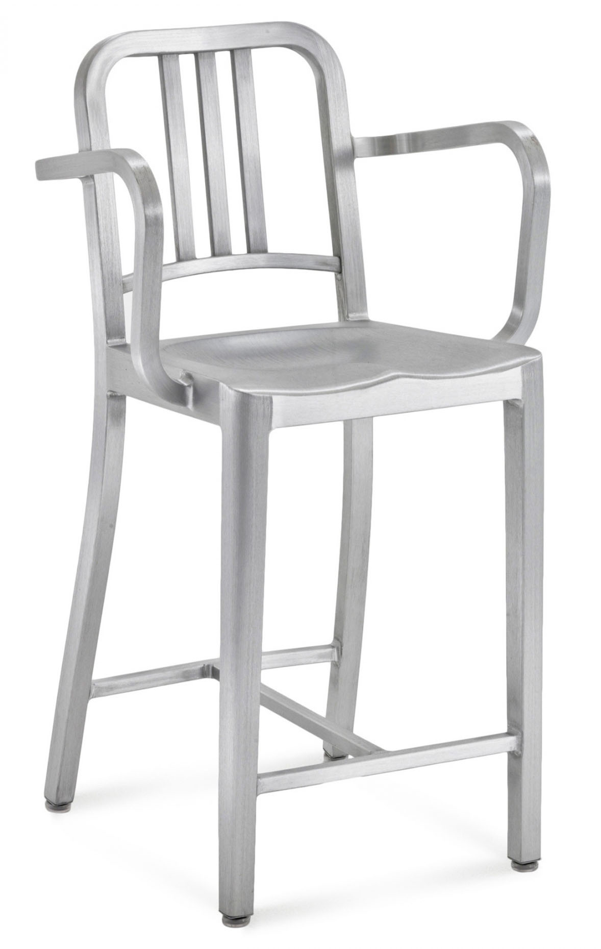 Emeco Navy™ Counter Stool with Arms