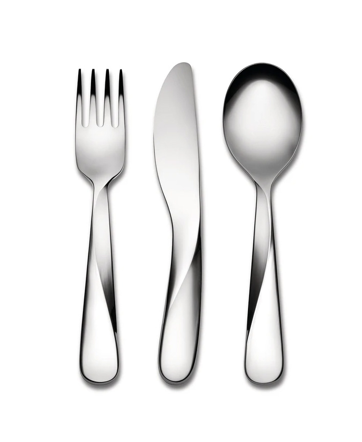 Alessi UNS06S3 Giro Kids Collection Cutlery Set
