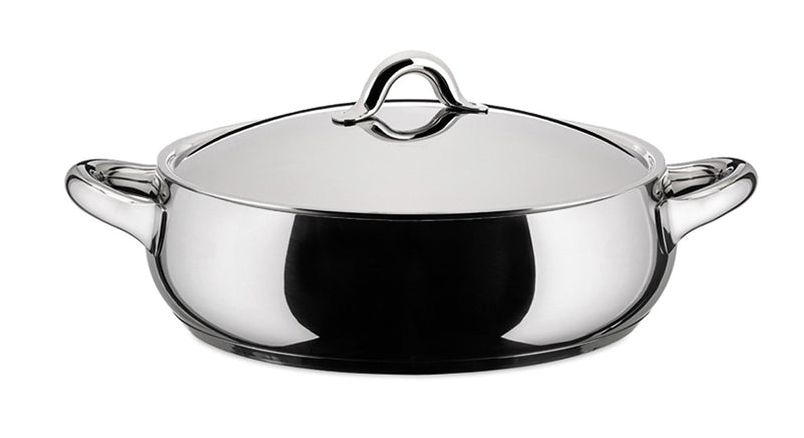 Alessi Mami Lid Low Casserole with Two Handles