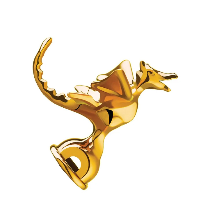 Alessi REXDRA GD Dragon Whistle Replacement for 9093 Kettle - Gold