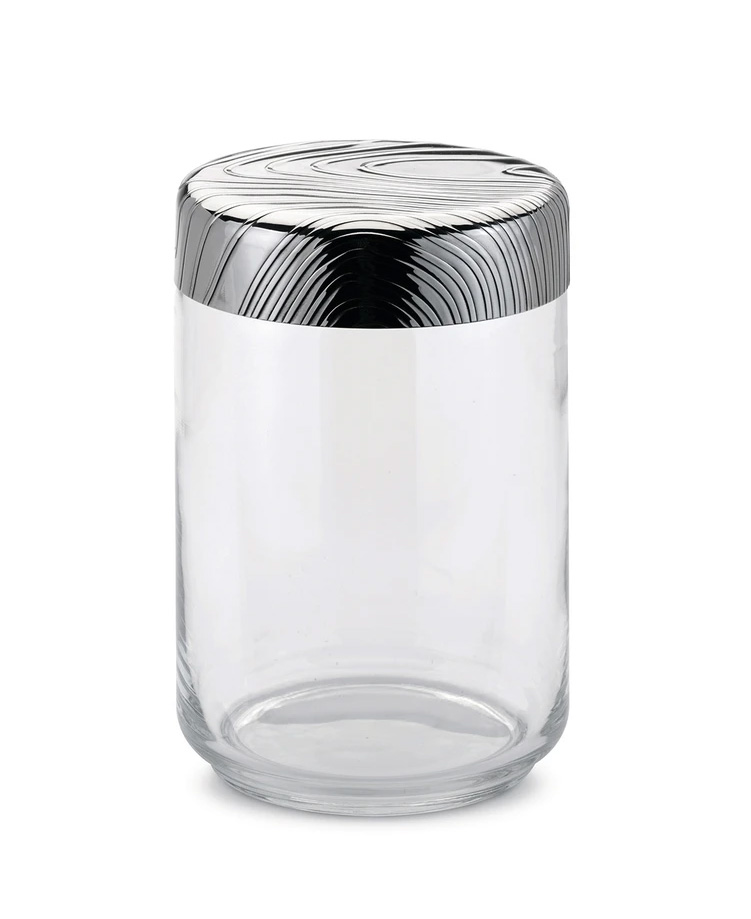 Alessi PU05 Veneer Glass Jar with Hermetic Lid
