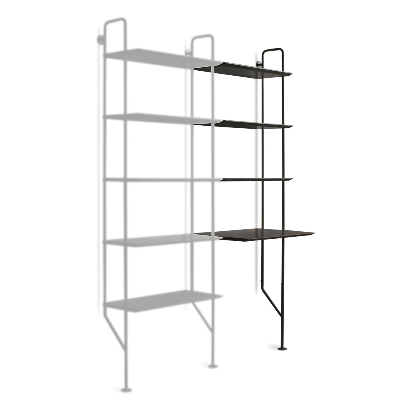 Blu Dot Hitch Add-on Bookcase and Desk