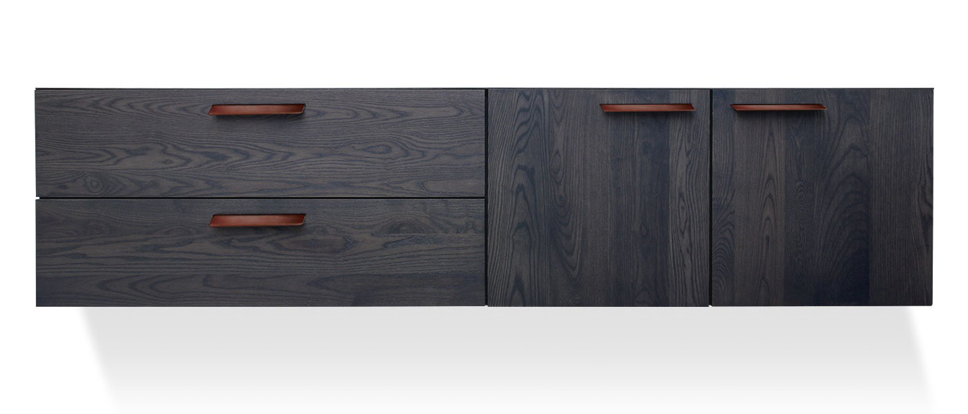 Blu Dot Shale 2 Door / 2 Drawer Wall-Mounted Cabinet