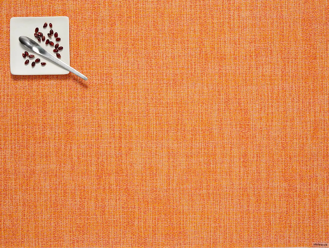 Chilewich Boucle Placemat - Tangerine 030