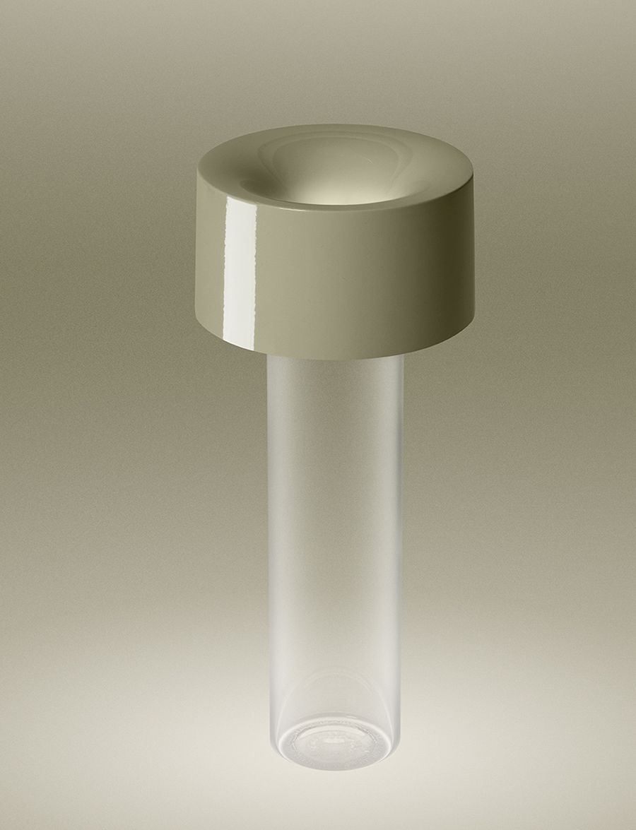 CLEARANCE Foscarini Fleur Portable Table Lamp, Sage Green