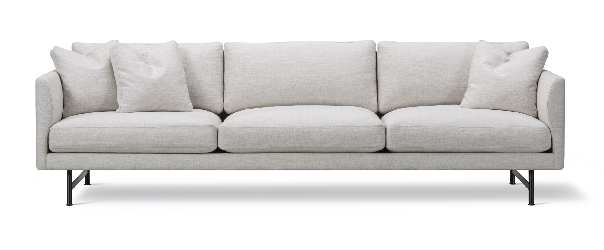 Fredericia Calmo 80 Metal Base 3 Seater Sofa