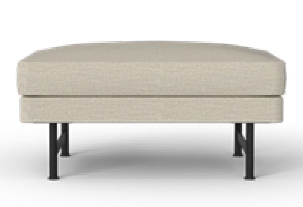 Fredericia Calmo 80 Metal Base Ottoman