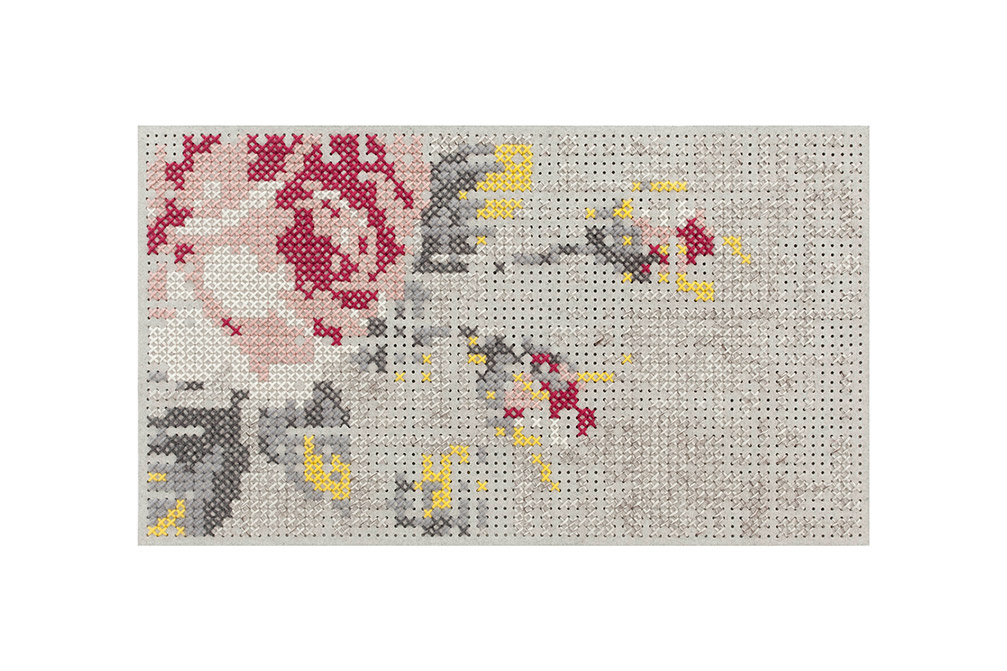 GAN Canevas Flower Rug