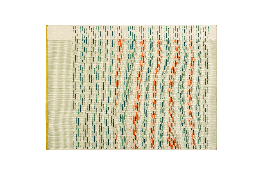 GAN Hand Loom Backstitch Busy Rug