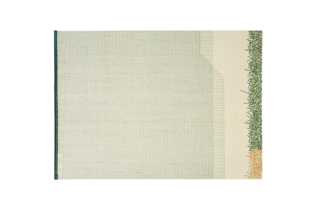 GAN Hand Loom Backstitch Calm Rug