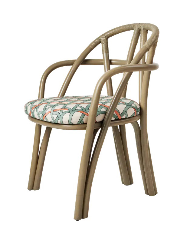 GUBI Bistra Dining Armchair - Seat Upholstered
