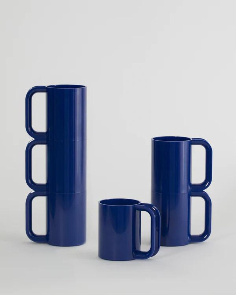 CLEARANCE Heller 302 Mugs (Set of 6), Blue