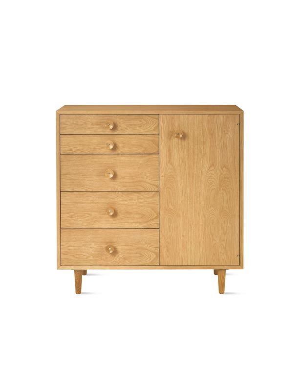 Herman Miller Nelson Basic Cabinet Series 5-Drawer with Door