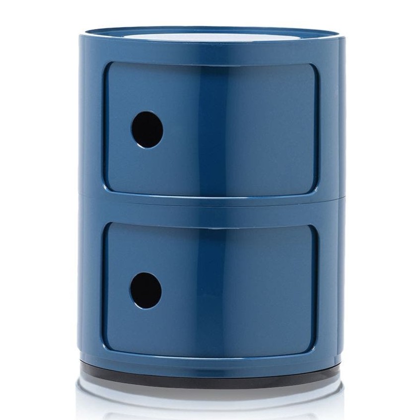 CLEARANCE Kartell Componibili Classic-2 Compartments, Blue