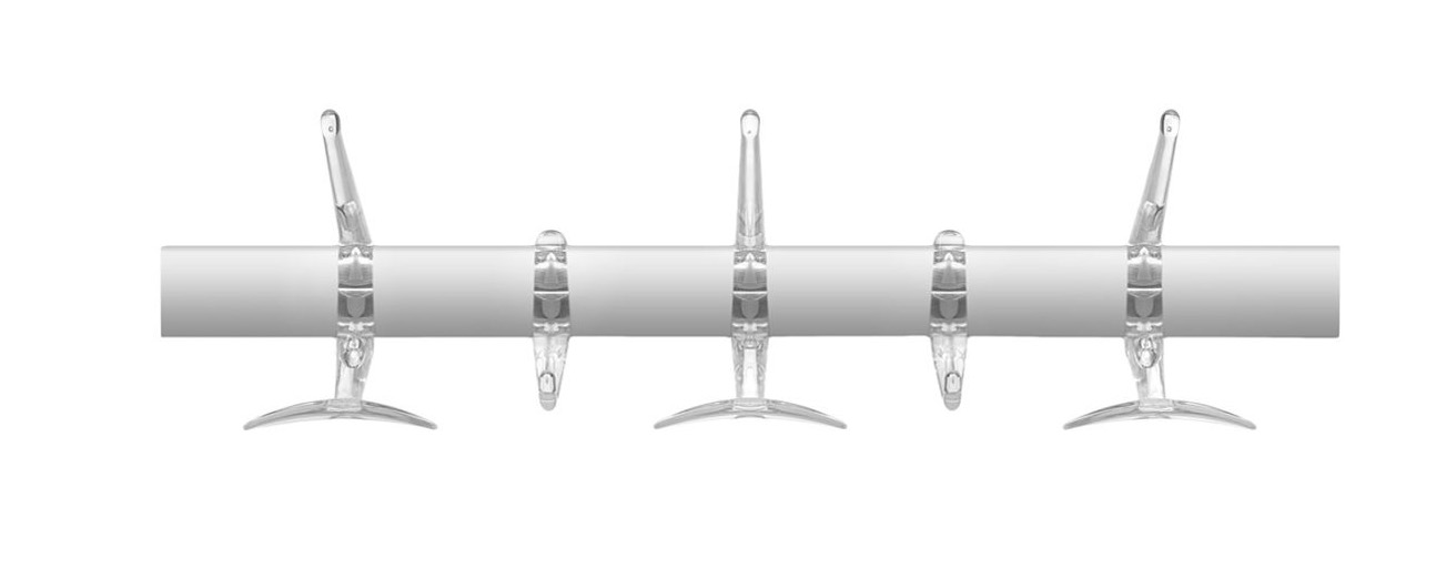 CLEARANCE Kartell Hanger Wall Strip, Small, Crystal