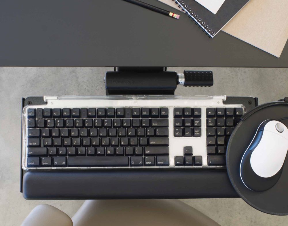 Humanscale 6F Keyboard Tray for Height Adjustable Tables - Black
