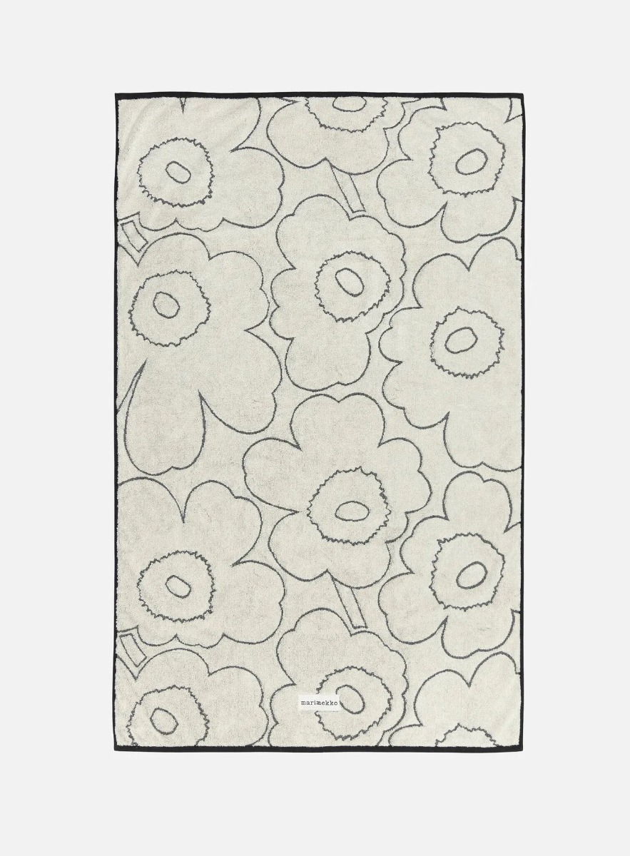 Marimekko Piirto Unikko Bath Towel - 100 x 160 cm