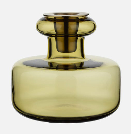 Marimekko Puteli Candle Holder - Green Umber