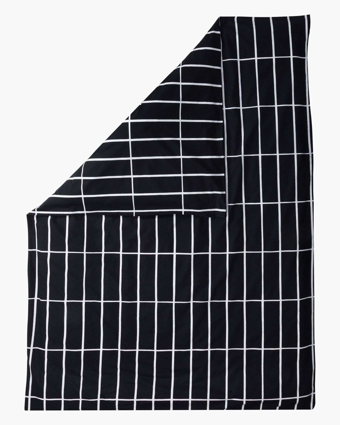 Marimekko Tiiliskivi Duvet Cover, Black/White