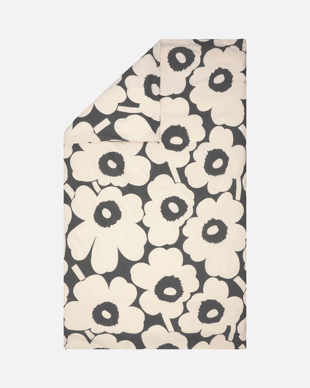 Marimekko Unikko Duvet Cover - Off White, Charcoal