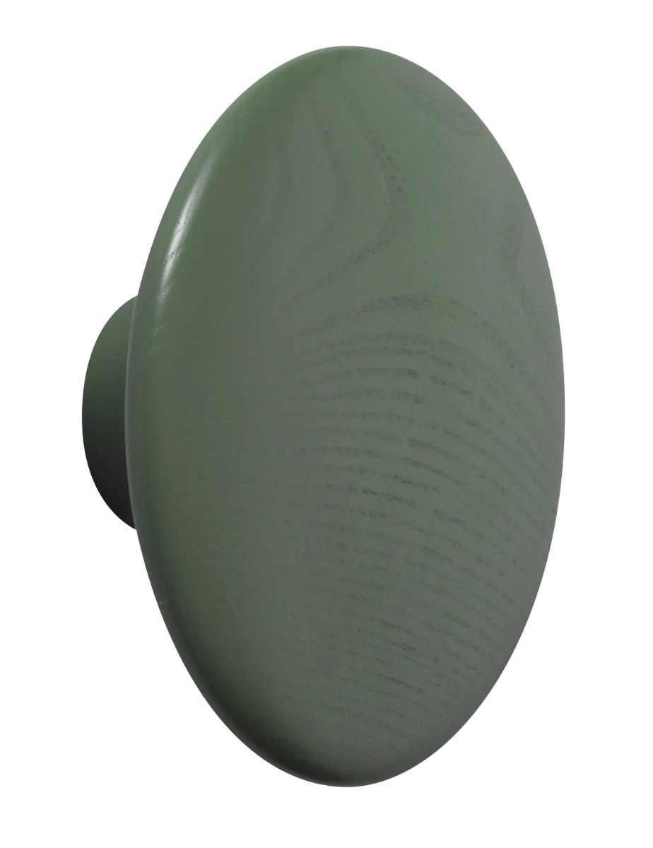 CLEARANCE Muuto Dots Wood Coat Hook, Dusty Green