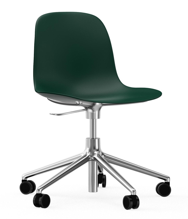 Normann Copenhagen Form Swivel Chair with Castors
