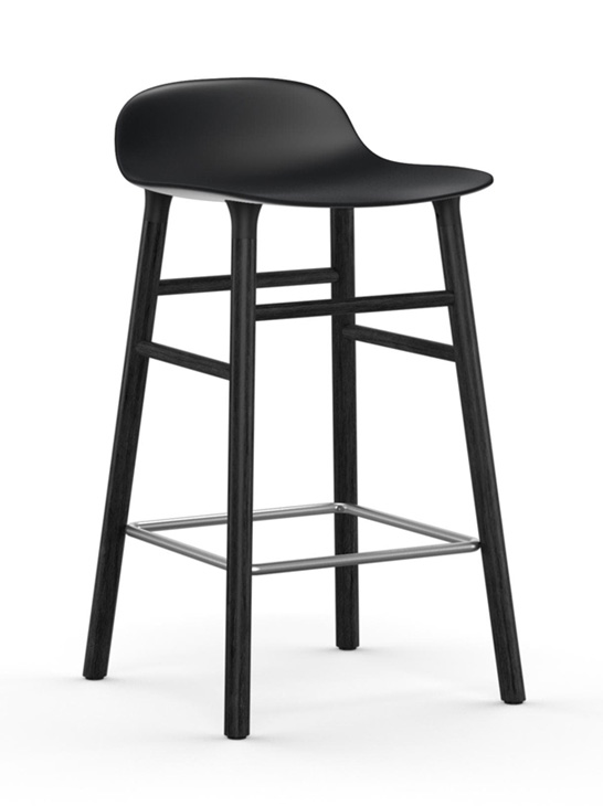 Normann Copenhagen Form Wood Base Barstool