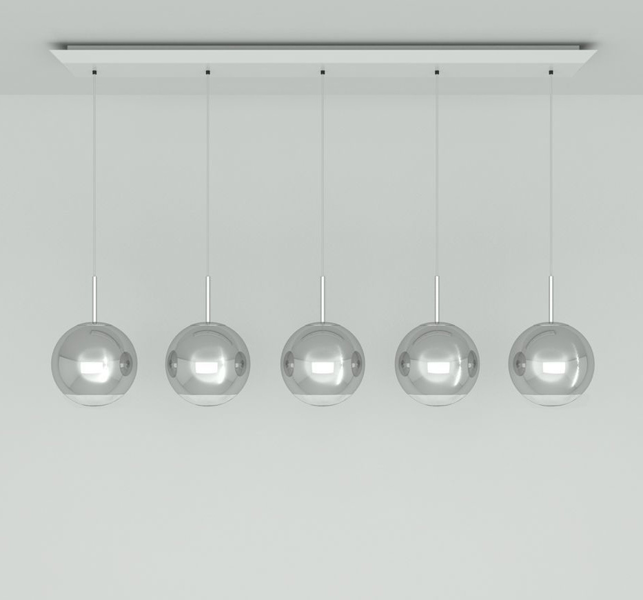 Tom Dixon Mirror Ball 25 cm Linear Pendant System